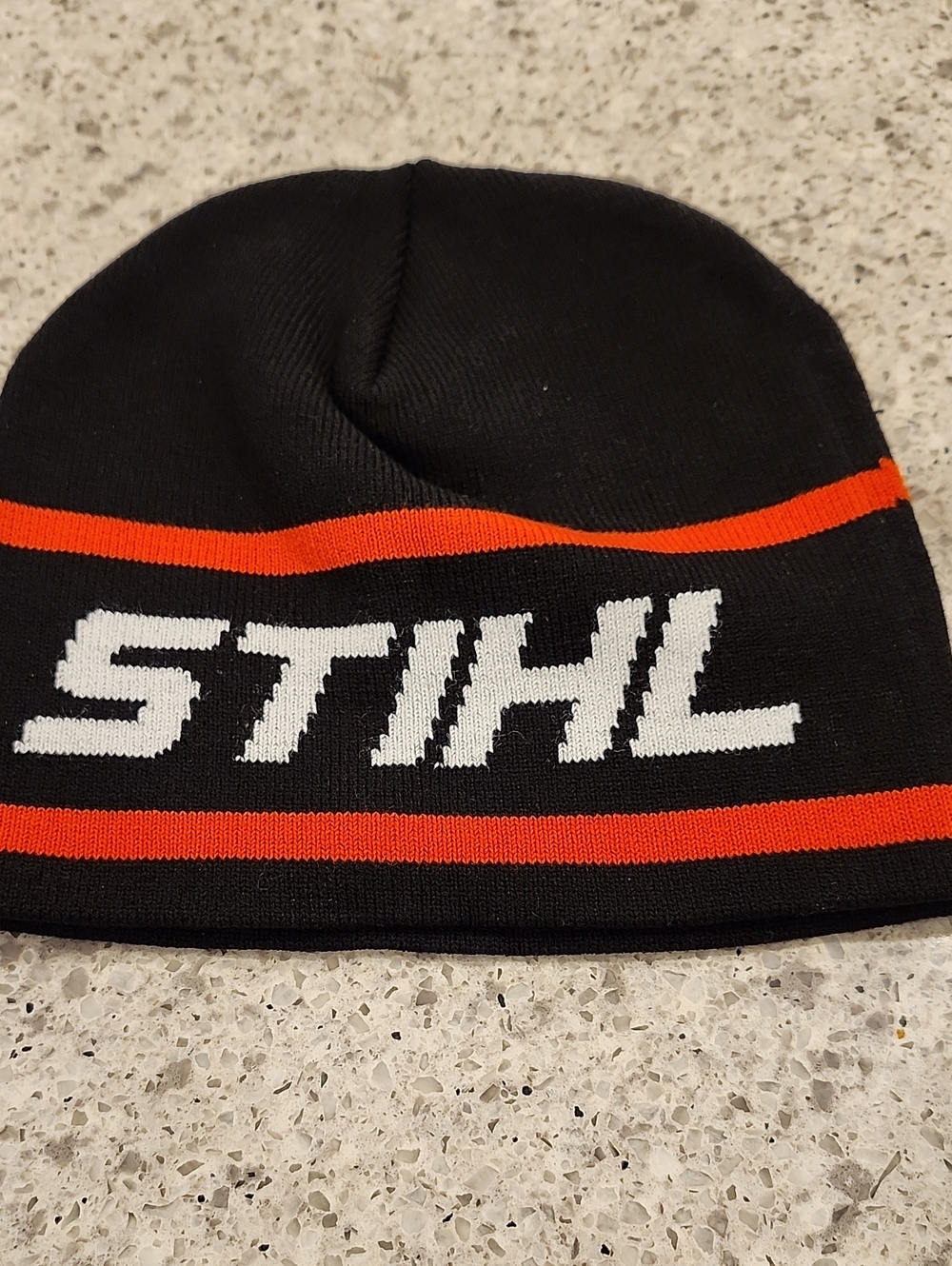 Stihl Black & Orange Knit Toque